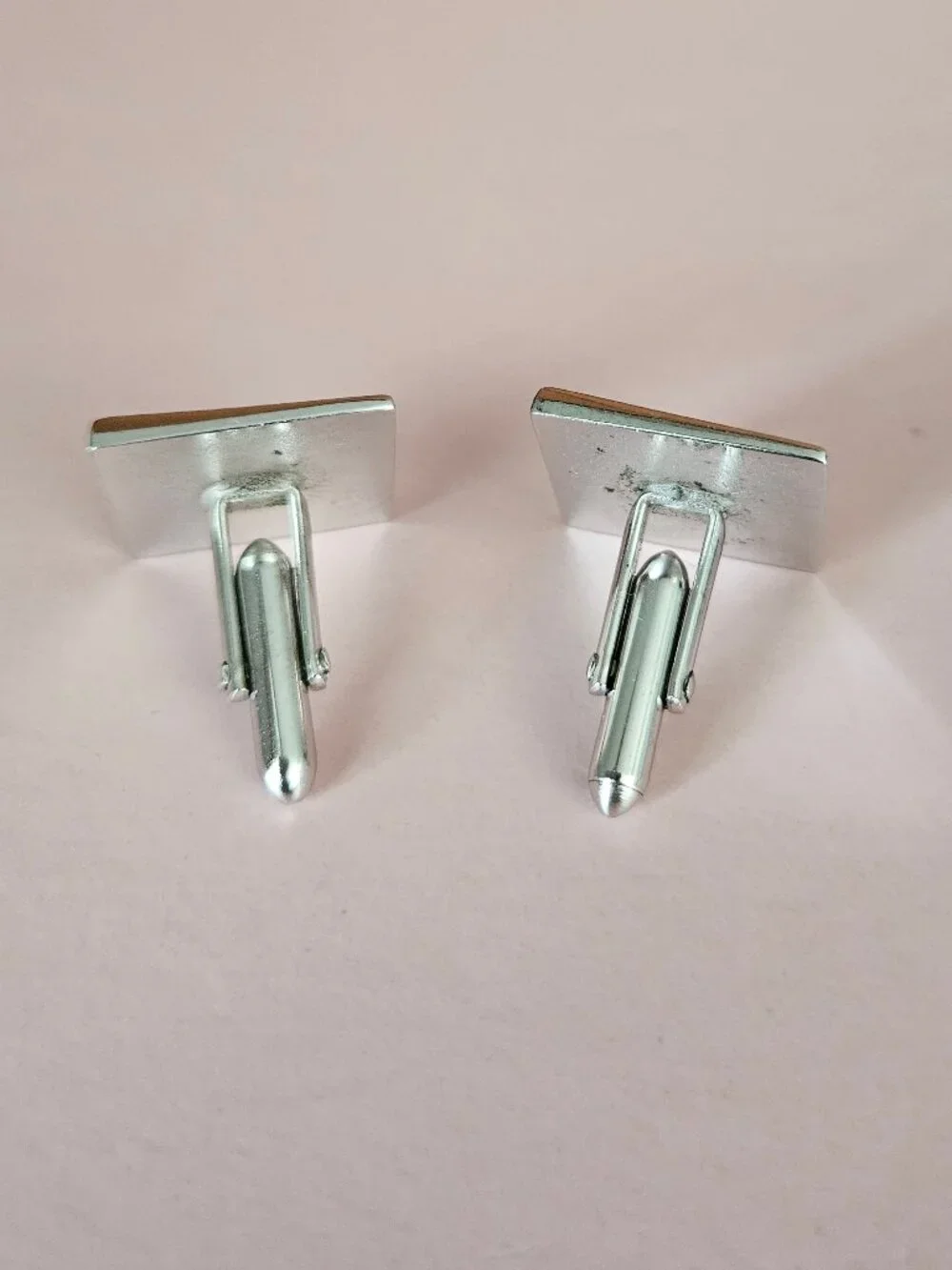 Vintage Swank Silvertone Cufflinks & Bonus Pair of Vintage Silvertone Cufflinks